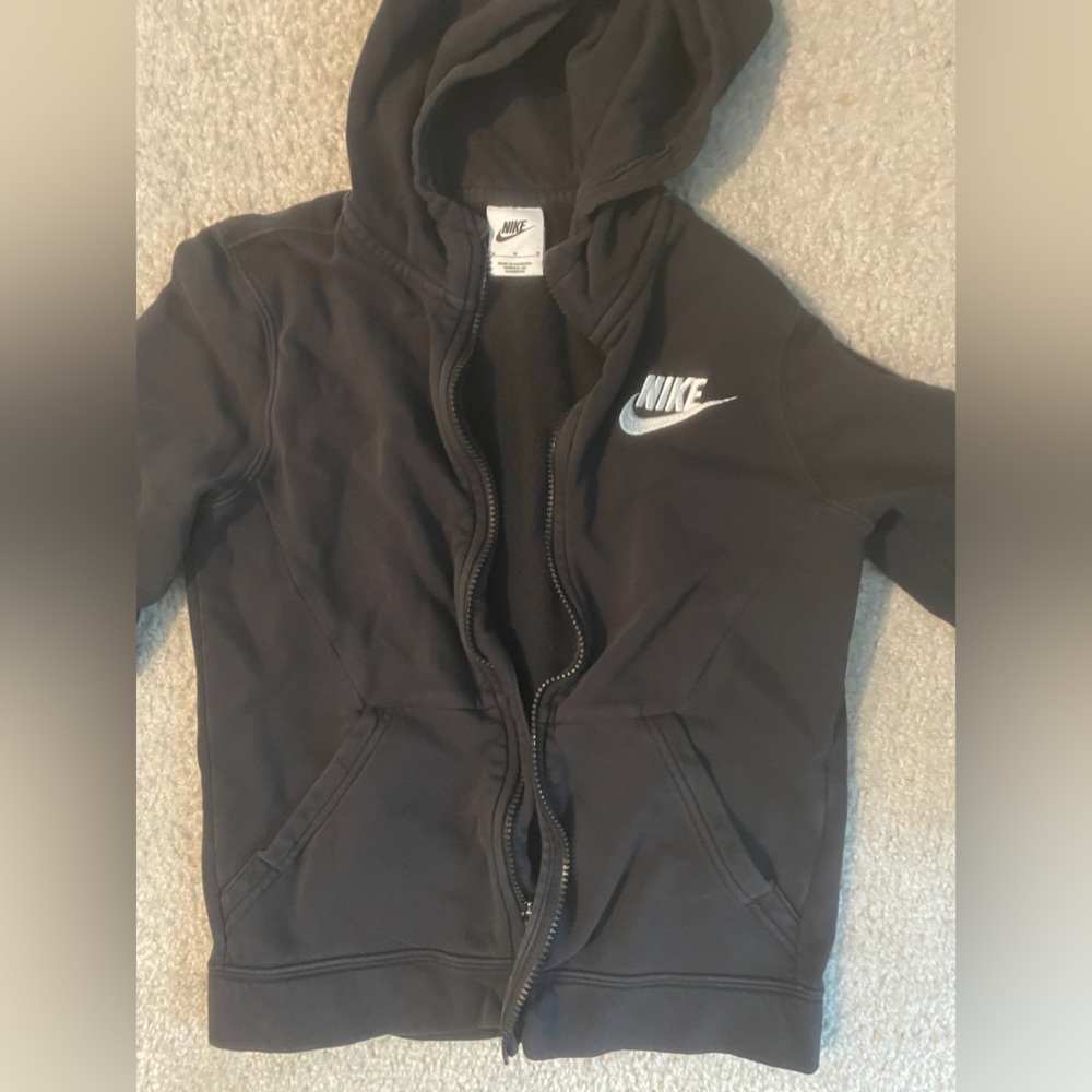Boys Nike Black Zip Up Jacket